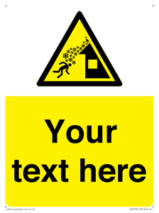 Custom warning roof avalanche